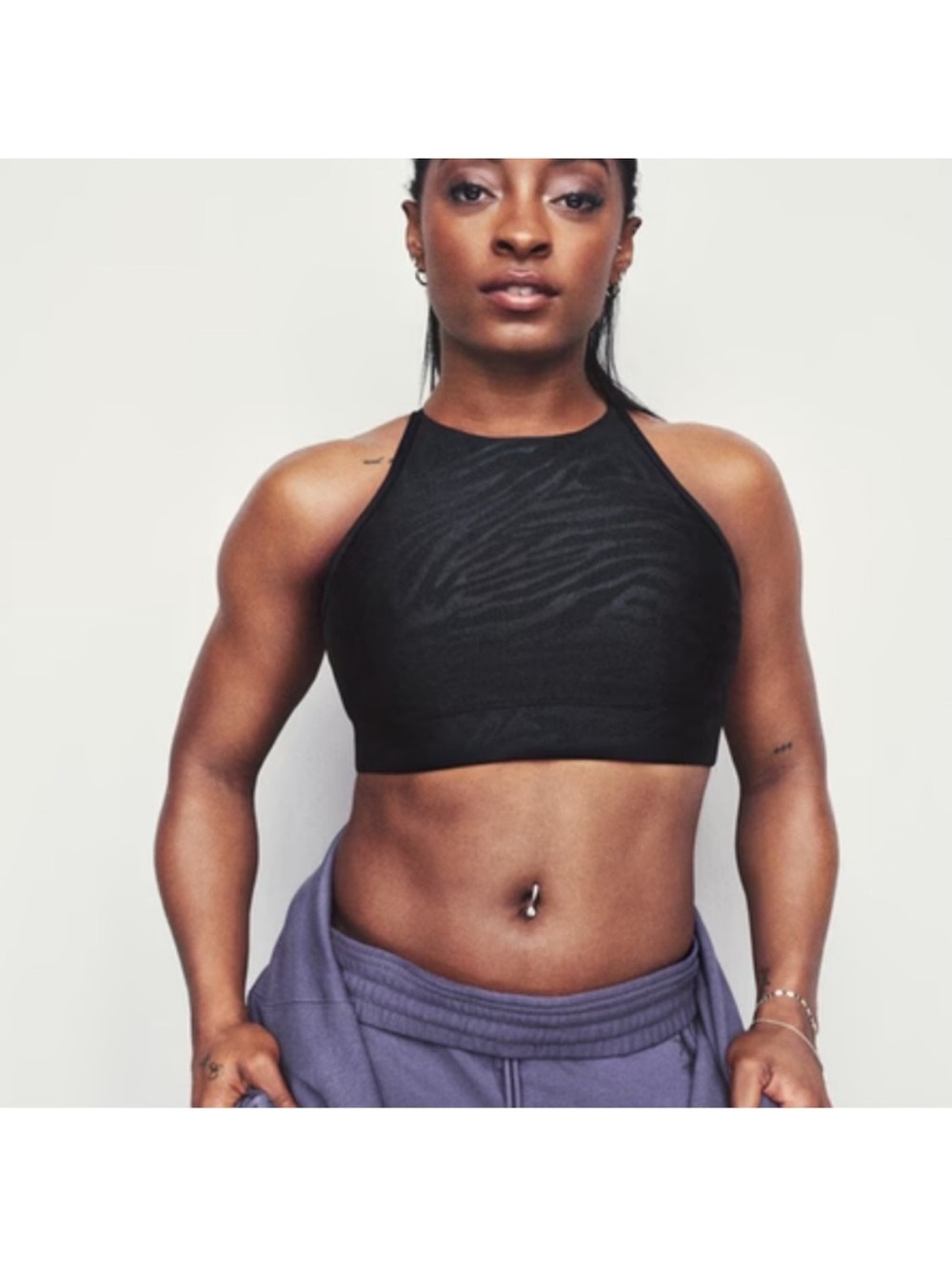 Athleta x Simone Bikes High-Neck Sports Bra NWT